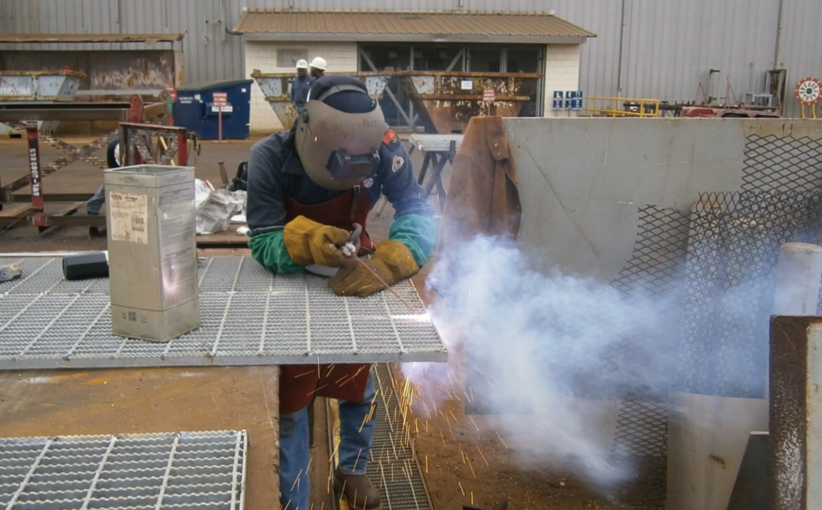 WELDING IN PROGRESS